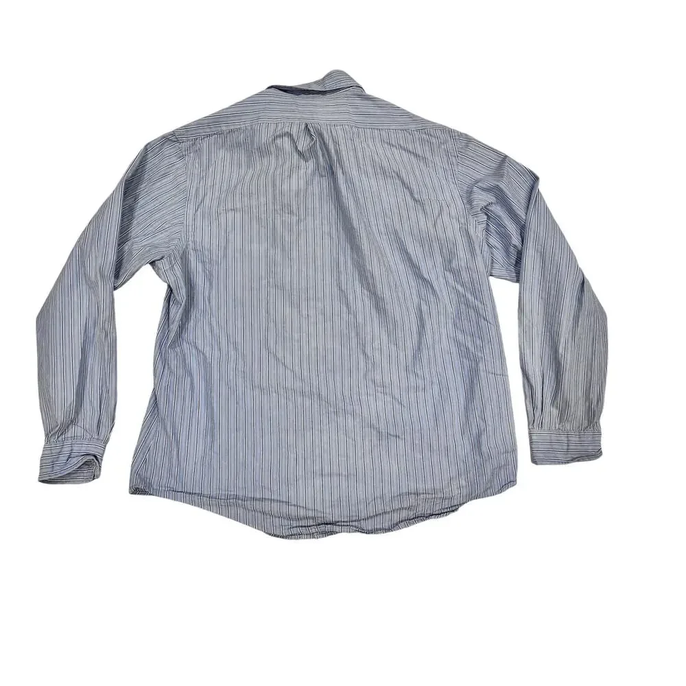 Polo Ralph Lauren Custom Fit 2-Ply Striped Button-Down Shirt Men XL